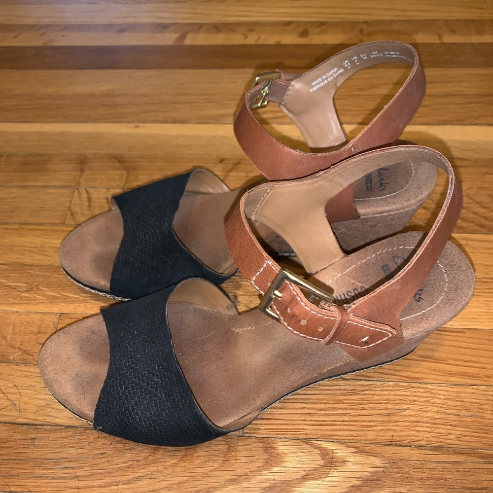 Clark’s wedge sandals